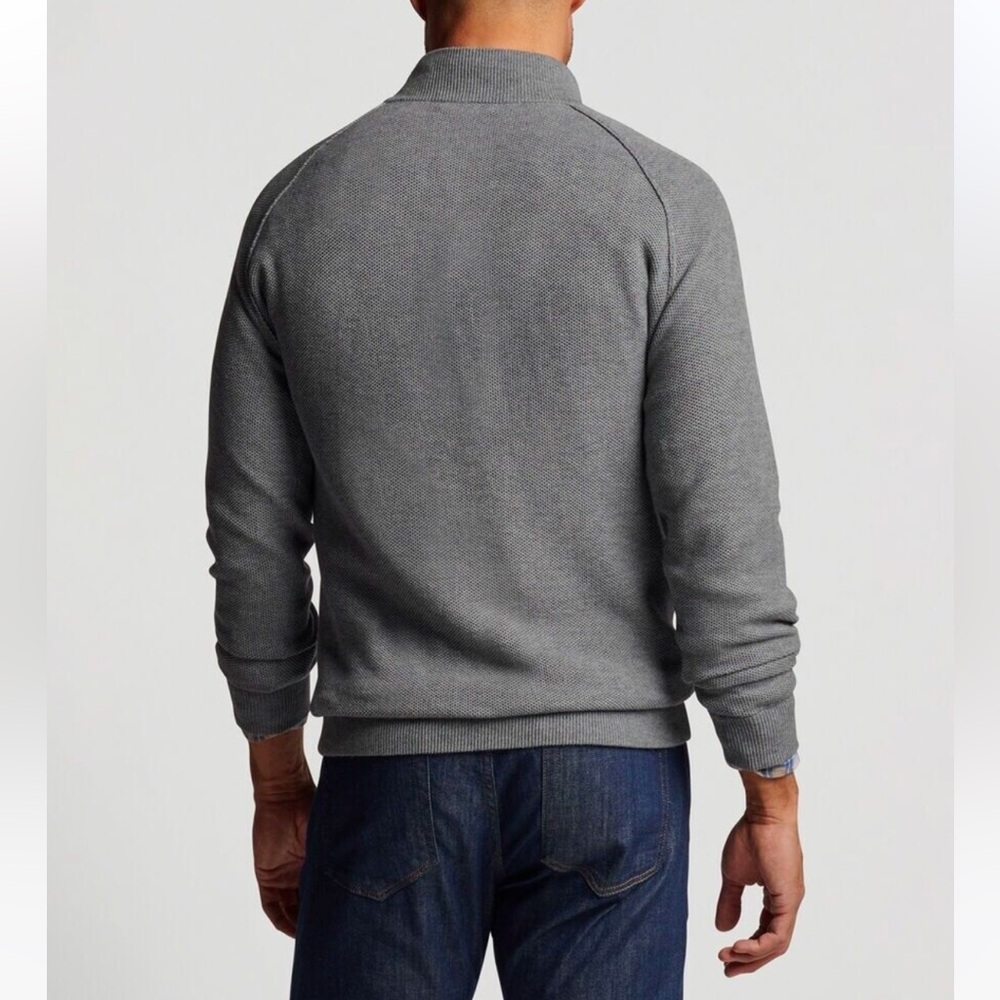 Peter Millar Crown Parkway Textured 3-Button Mock Neck Sweater XL NWT - Picture 3 of 12